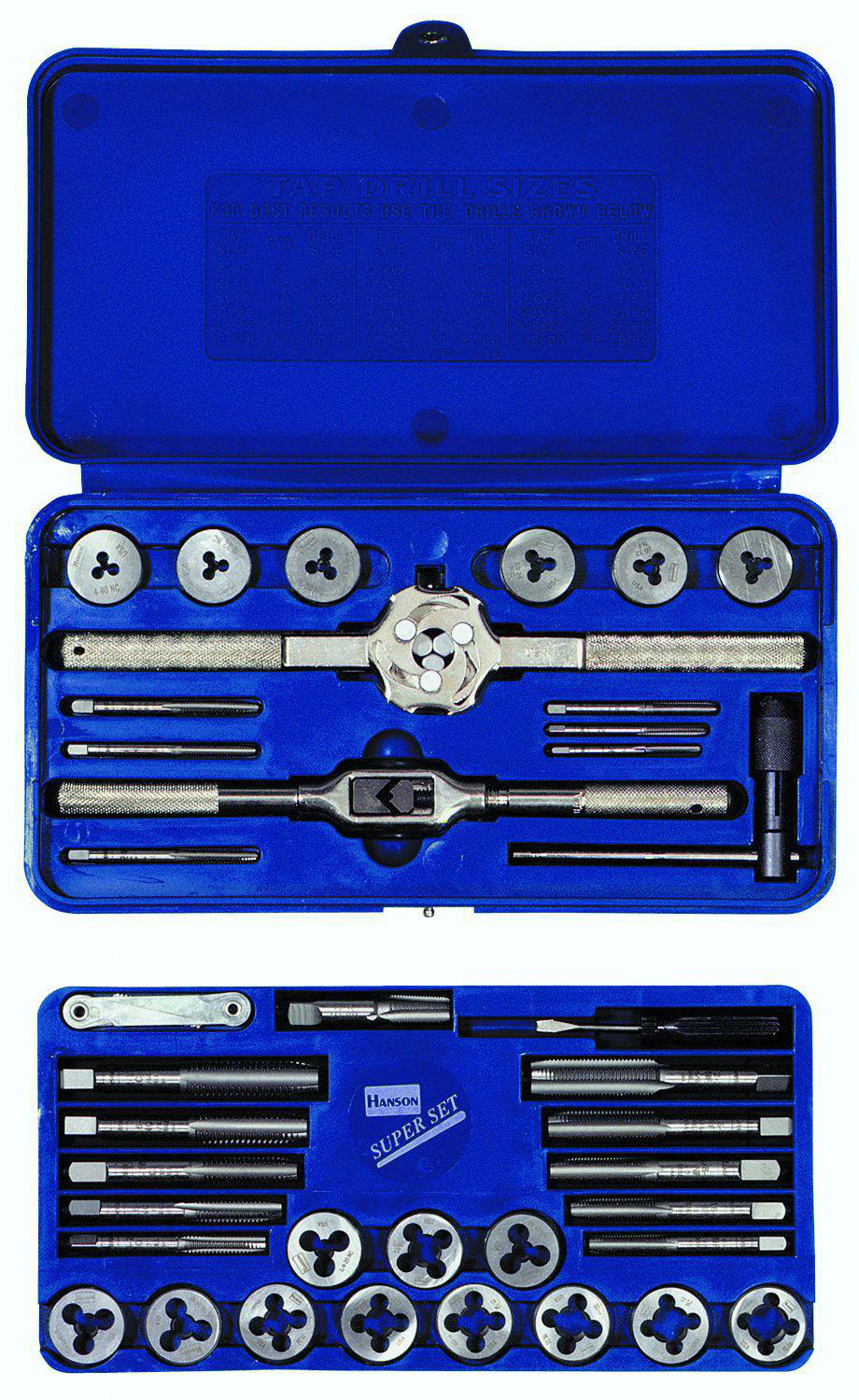 VCT Pipe Tap & Die Set 6 Pc To Cleans Cuts or Renews Threads 
