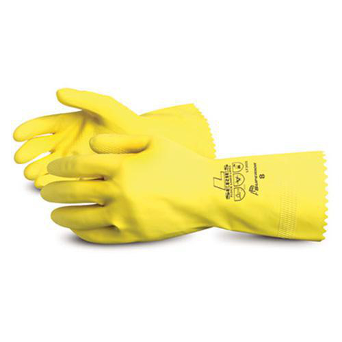 New Style 100/% Latex Rubber Gloves Five Fingers Gloves 0.4mm Size S-2XL