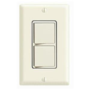 78477884720 Dual Switch White 5640-W Leviton Decora 3-Way Combination Wall Switch 