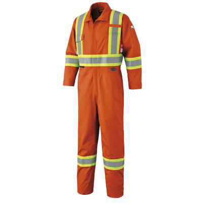 2XLarge National Safety Apparel Green OPF Blend Flame Resistant Coverall 