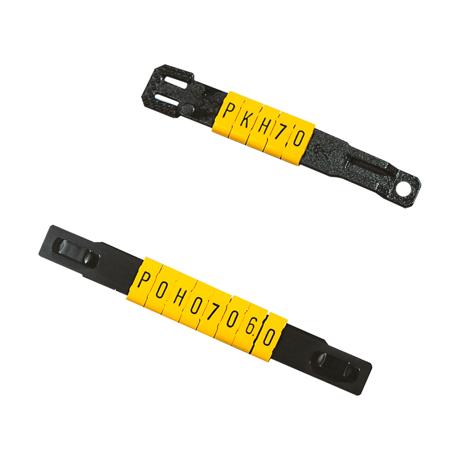 Cable Markers Pre-Marked Slip On Vinyl Yellow SMO256-4-F 