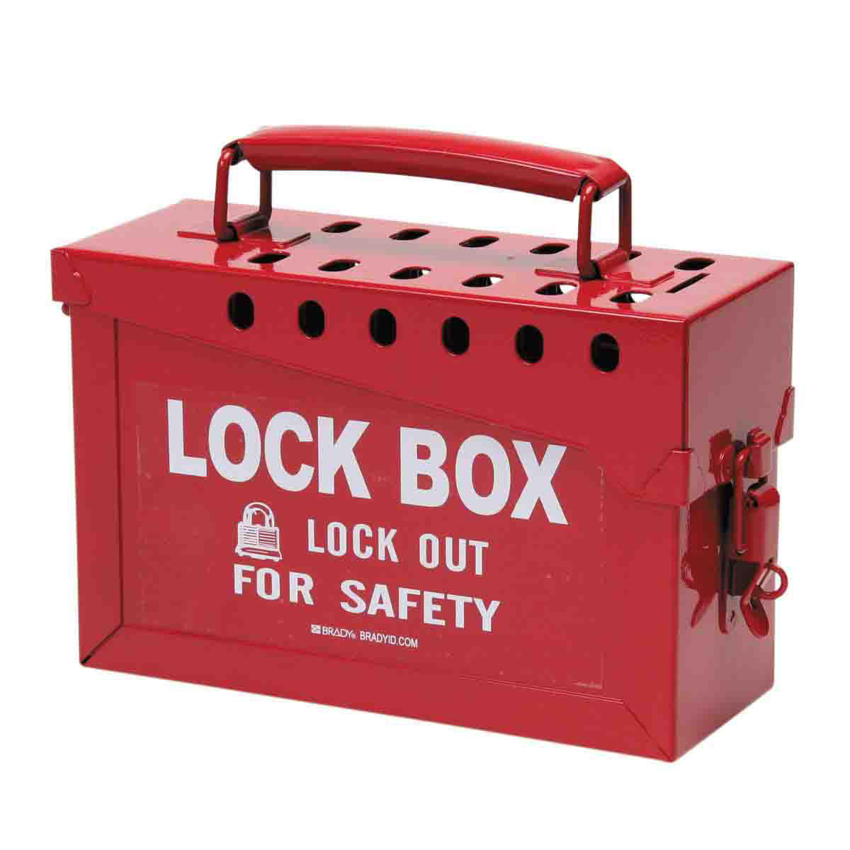 fits 13 Locks Medium Yellow Portable Group Lockout Box 