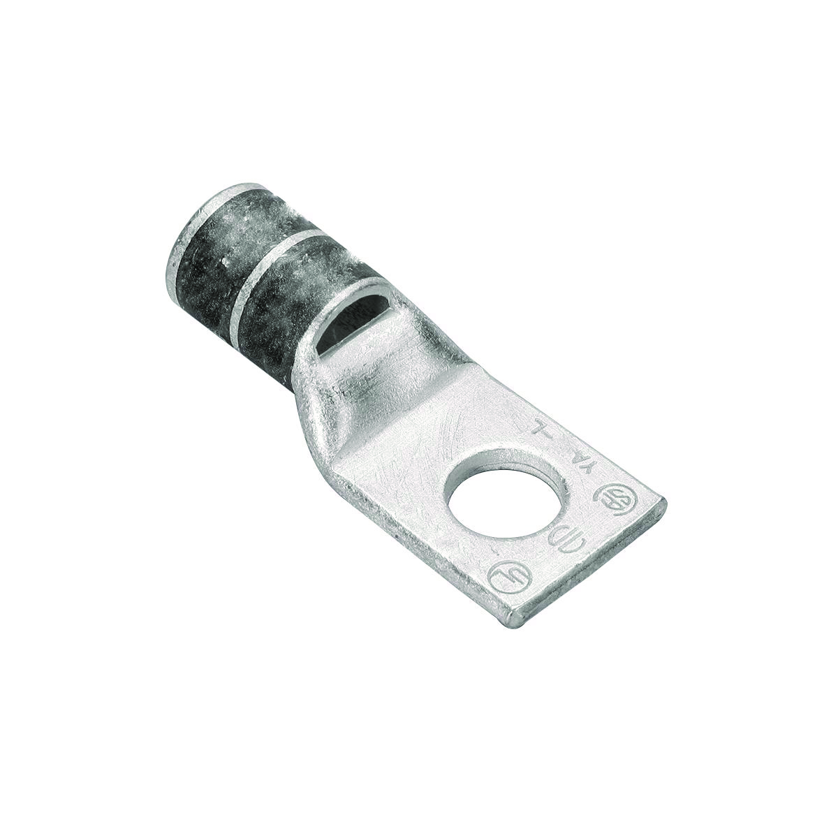 Standard Barrel with Window 1/4 Stud Hole Panduit LCA1-14-E Tin-Plated Copper Compression Connector Lug #1 AWG Wire One-Hole 
