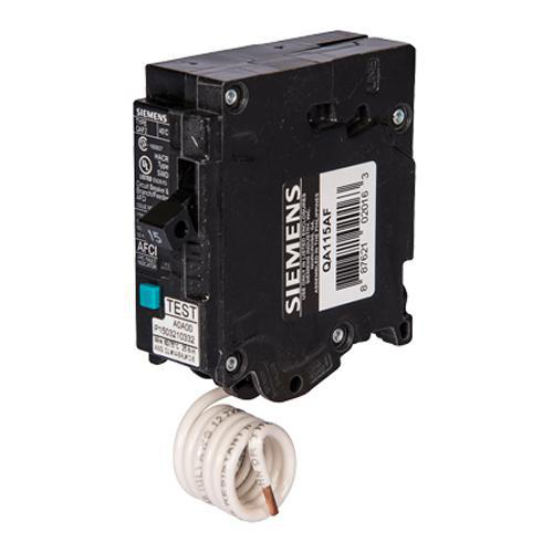 Siemens QA115AF 15A Single Pole 120V Plug On AFCI Breaker for sale online 