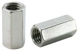 Zinc Plated Fine thread. Hex Coupling Nut 10 1/2" wide 3/8-24 x 1-1/8"
