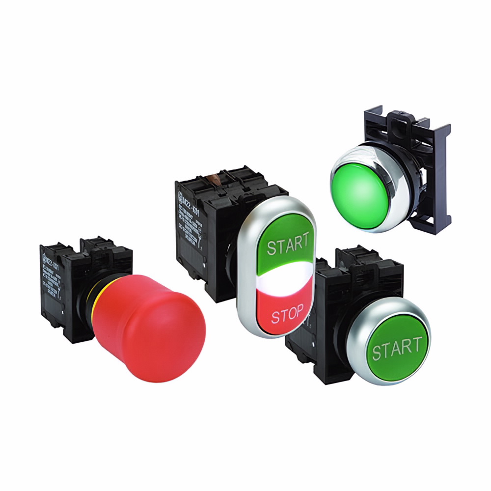 Green Flush EATON  M22-L-G-230G   Panel Indicator 22.5MM GREEN 264V LED Color 