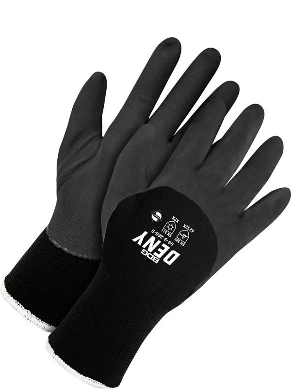 Black Small Bob Dale 20-1-10605B-S Mechanics Glove with Synthetic Leather Anti-Vibe Gel Palm 
