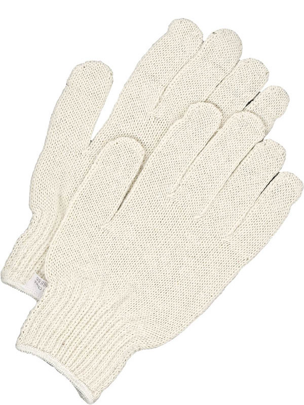 White Pack of 12 Bob Dale 10-9-77-M Poly/Cotton String Knit Glove Medium