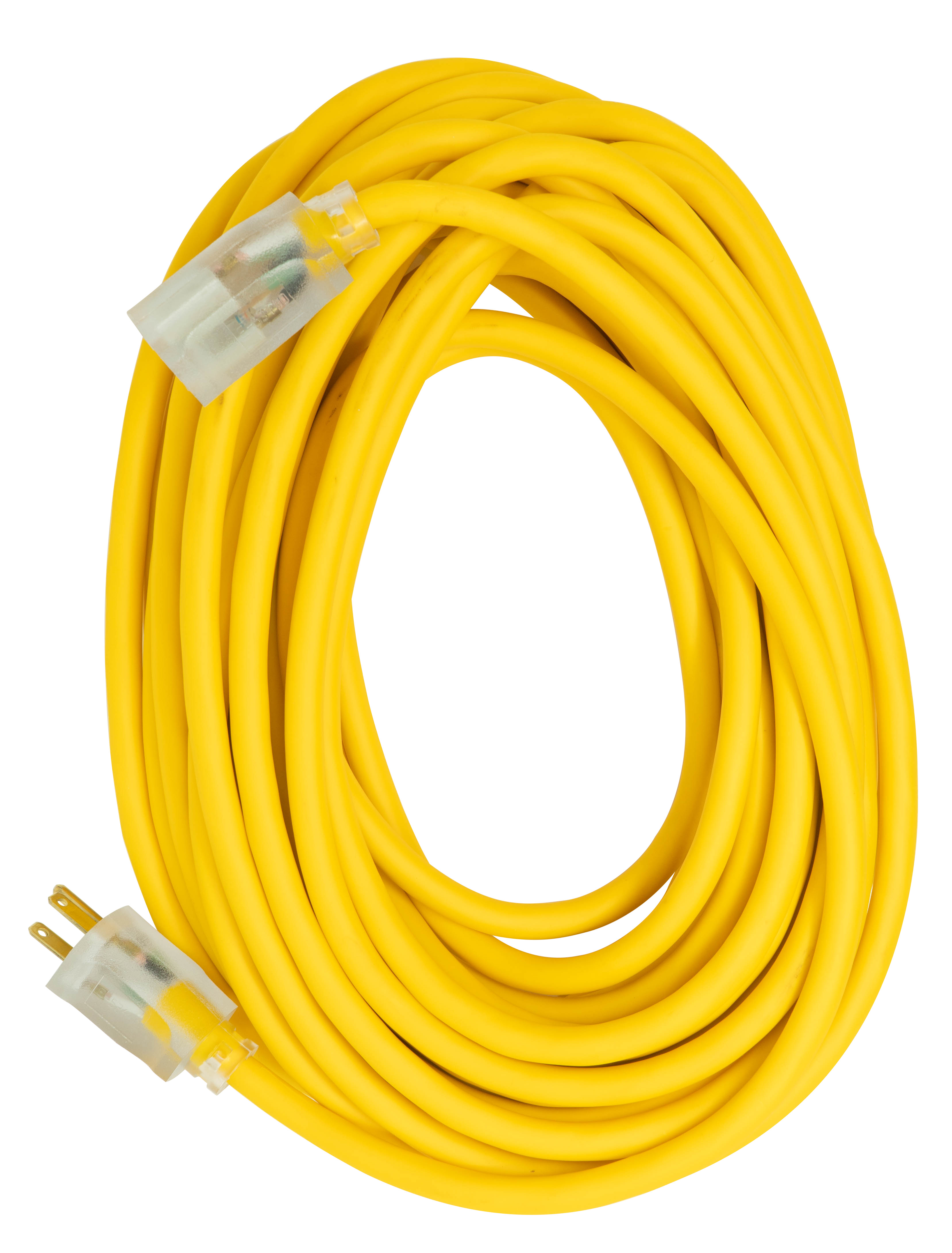 25' 12/3 Yellow Jacket Extension Cord Lighted End SJTW Heavy Duty 2883 NIP