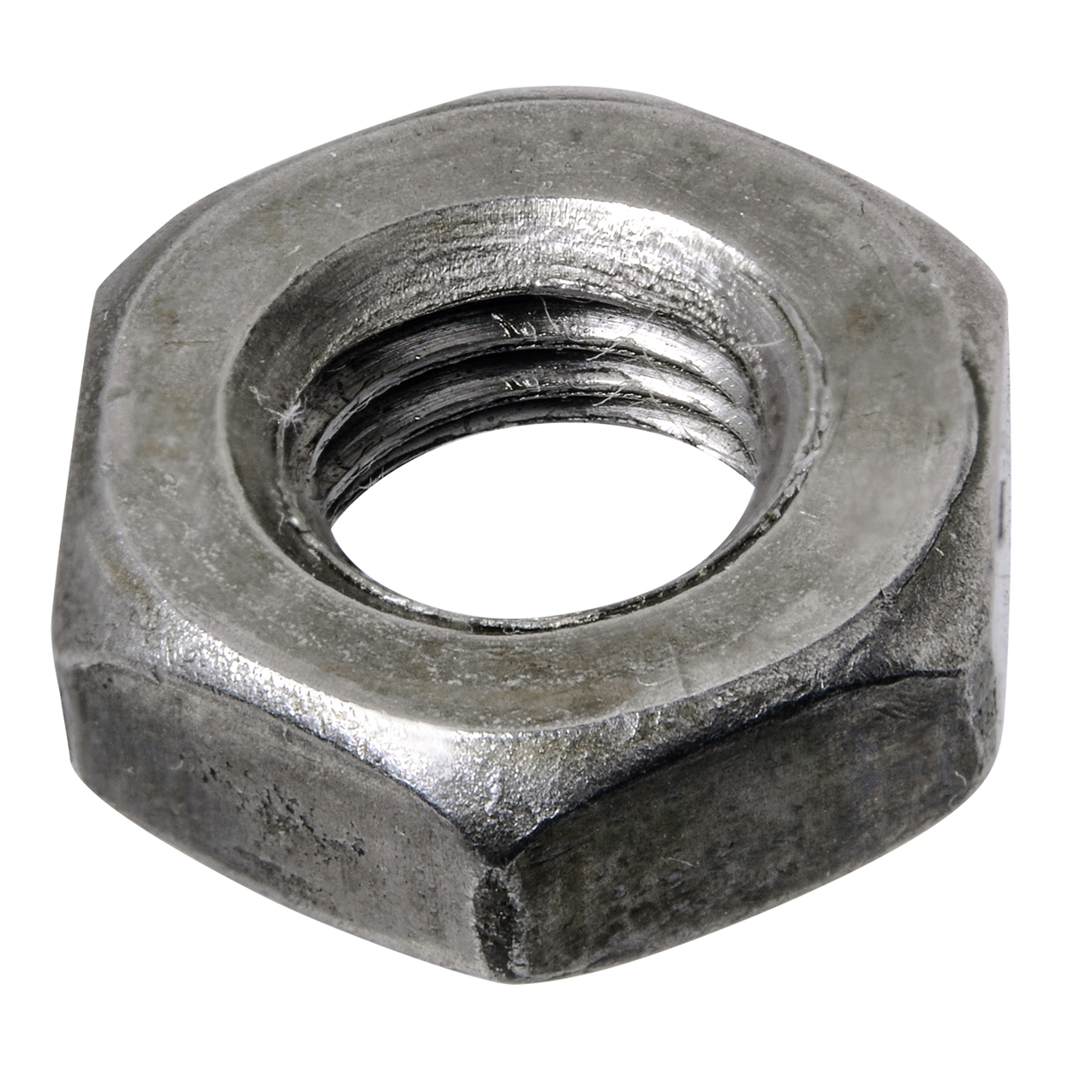 Grade 8 High-Strength Steel Hex Nut 1-1/8-12 Thread Size Zinc Yellow-Chromate Plated 