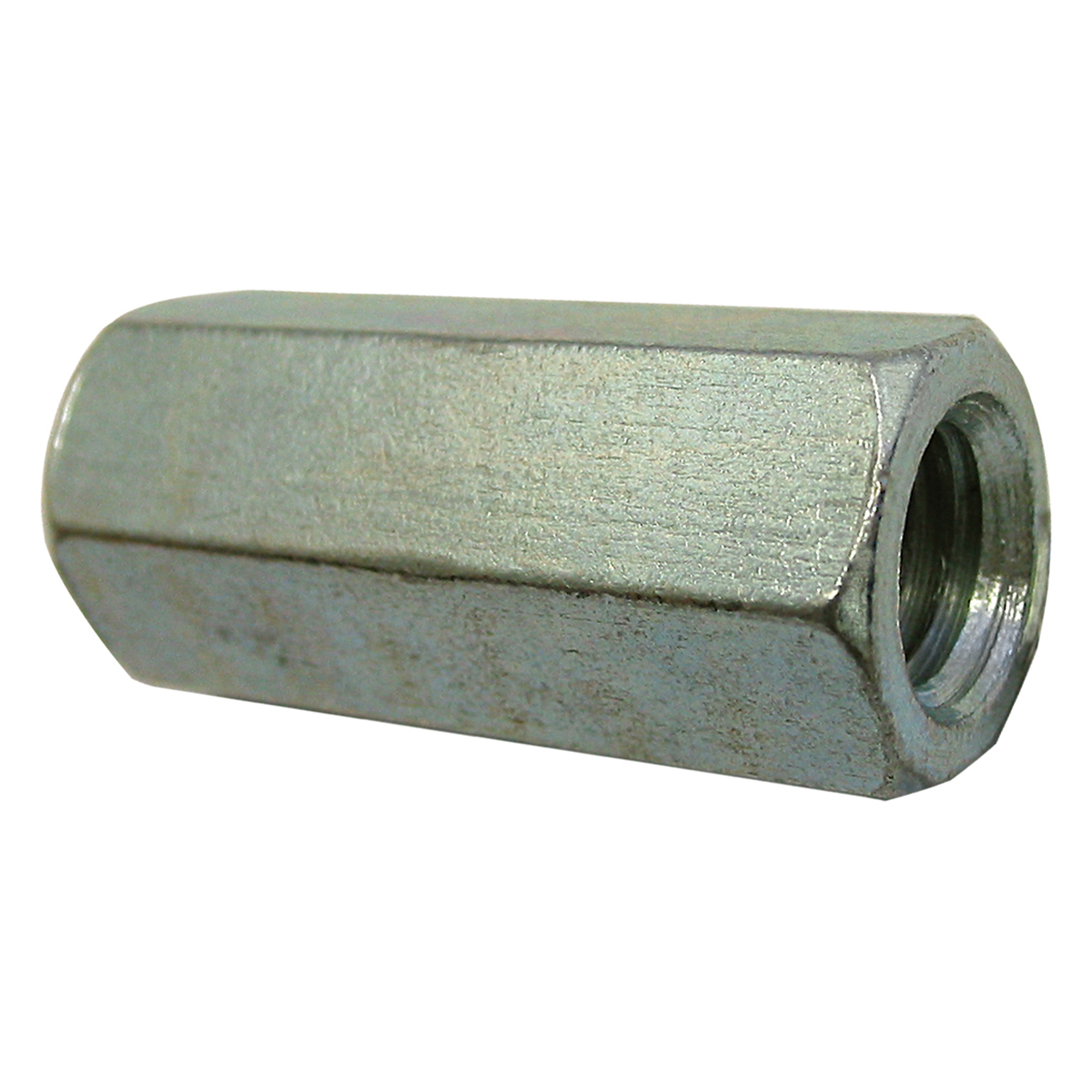4 Pack 7/16-14 x 1-3/4 Long Hex Coupling Nut with Zinc Plate