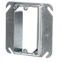 ABB INS 52CADJ Steel City® Adjustable Mud Ring Silver