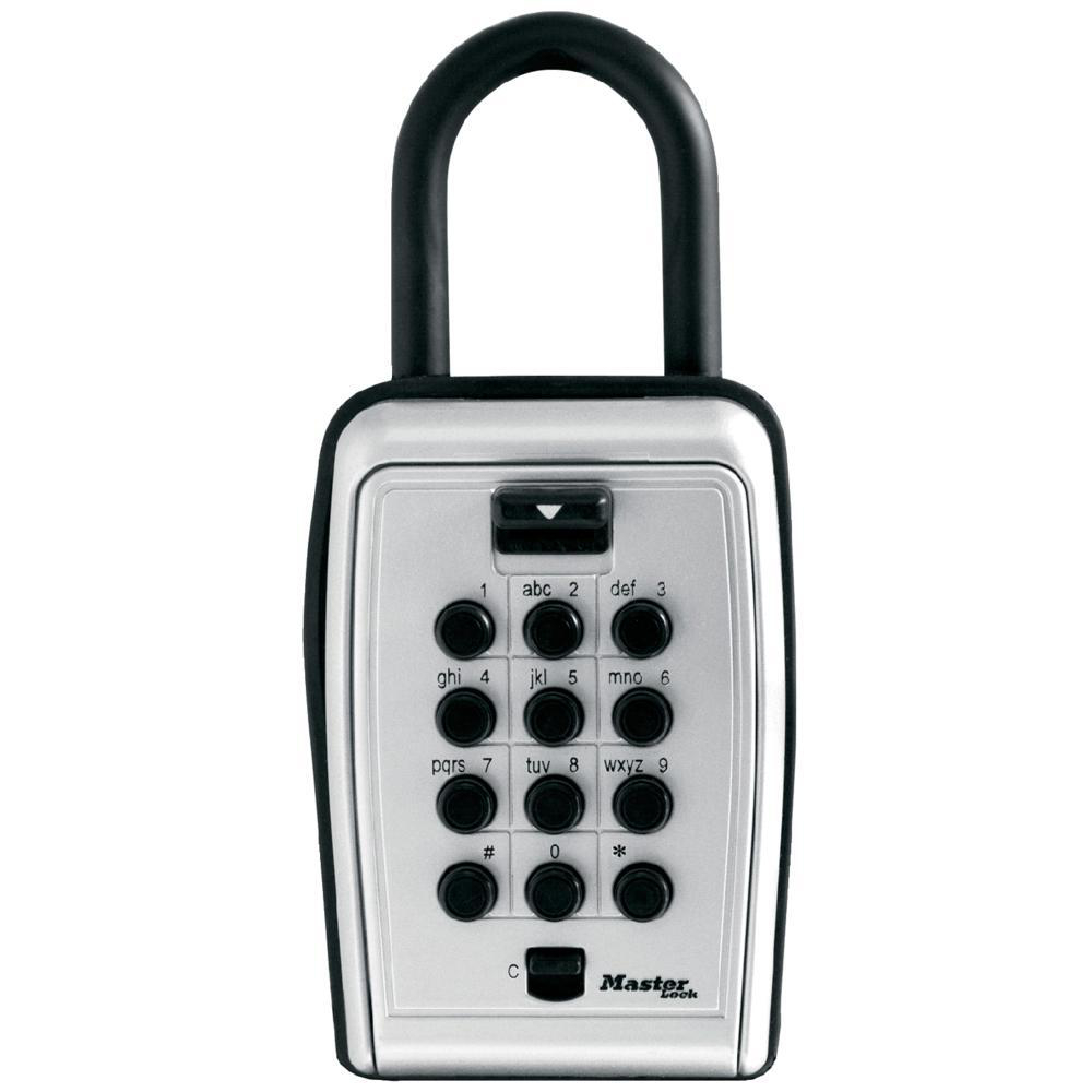 MasterLock 5400D Set Your Own Combination Portable Lock Box 5 Key Capacity Black 